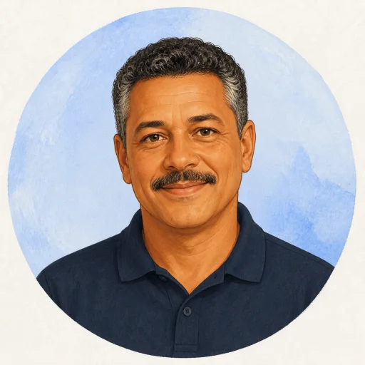 Ilustração do personagem fictício Paulo Nascimento